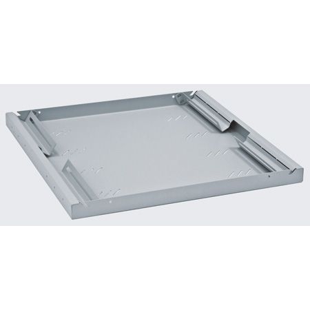 Triton RAC-UP-450-A4 Triton 19" Fachboden für Netzwerkschränke, Festeinbau, Tiefe 450 mm, 80 kg, hellgrau RAL 7035