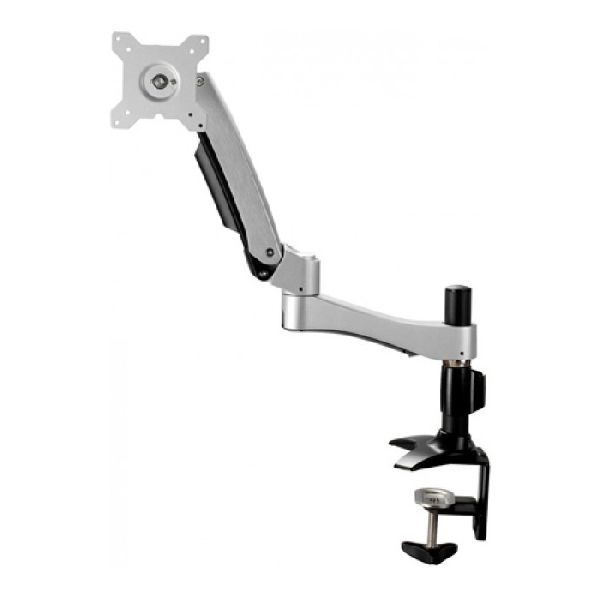 Aavara AC210 Aavara Monitorständer AC210, für Flachbildschirme 38 - 68 cm (15" - 81"), bis 10 kg, Schraubklemme, schwarz / silber