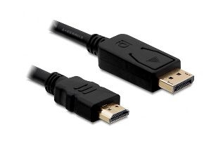 Delock 82587 DeLOCK DisplayPort HDMI Kabel, vergoldet, DisplayPort St. / HDMI St. A, 2,0 m