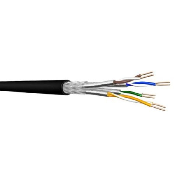 Draka 60041064 Draka UC LR22 Cat. 7 10Gbit S/FTP, PiMF, schwarzes PE für Aussenverlegung, 500 m Einwegtrommel