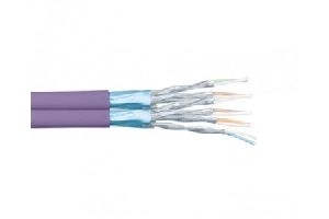 Dexlan 613049 Dexlan Verlegekabel Cat. 6A, F/FTP, Duplex, halogenfrei, 100 m