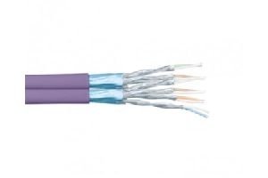 Dexlan 613049 Dexlan Verlegekabel Cat. 6A, F/FTP, Duplex, halogenfrei, 100 m