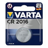 Varta 6016101401 VARTA Batterie Lithium, Knopfzelle, CR2016, 3V