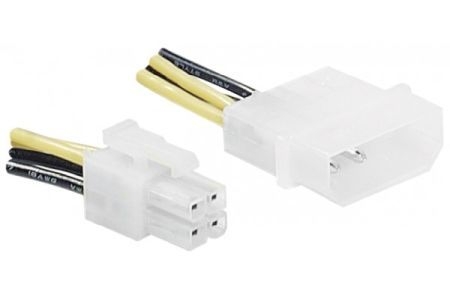 Exertis Connect 147560 Stromversorgungskabel P4 Stecker an Molex 4 Pin Stecker, 0,2 m