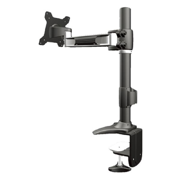 Aavara TC110 Aavara Monitorständer TC110, für Flachbildschirme 38 - 68 cm (15" - 27"), bis 8 kg, Schraubklemme, schwarz / silber