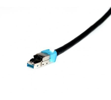 Tecline 79710 Tecline Patchkabel Cat. 6a, S/FTP, CCTV, Outdoor, 4PPoE, schwarz, 10,0 m