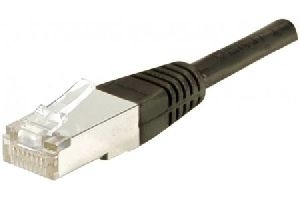 Dexlan 858385 Dexlan Patchkabel Cat. 6A, S/FTP (PiMF), schwarz, 25,0 m