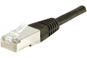 Dexlan 858385 Dexlan Patchkabel Cat. 6A, S/FTP (PiMF), schwarz, 25,0 m