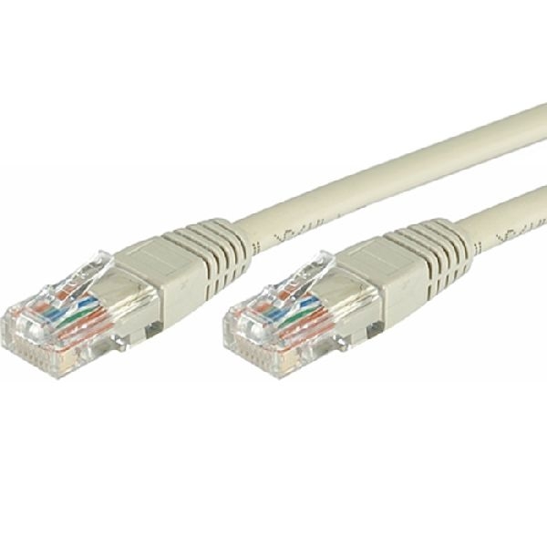 Exertis Connect 857180 Patchkabel Cat.5e, U/UTP, grau, 0,15 m