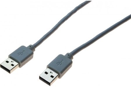 Exertis Connect 532502 USB 2.0 High Speed Kabel, USB St. A/ USB St. A, anthrazit, 0,5 m