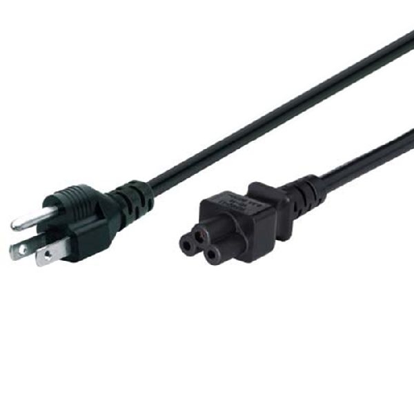 Tecline 35902US Netzanschlusskabel USA, Stecker an 3pol Buchse C5, schwarz, 1,8 m