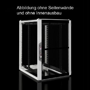 Rittal 7993614 Rittal 19" Serverschrank PRO LINE, 24 HE, 800 x 1000 mm, perforierte Front- und Rücktür, lichtgrau RAL 7035