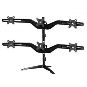 Aavara DS600 Aavara Monitorständer DS600, für 6 Flachbildschirme 38 - 61 cm (15" - 24"), bis je 6 kg, Standfuß, schwarz
