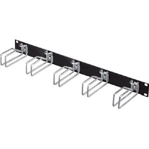 Rittal 5502.205 Rittal 19" Rangierfrontplatte, 1 HE, 5 Kabelrangierbüg