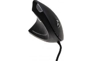 Dacomex 225127 Dacomex Ergonomische Maus V150UG, für Linkshänder, USB, schwarz