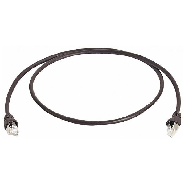 Telegärtner 100008033 Telegärtner Patchkabel Cat. 6A ISO/IEC, S/FTP (PiMF), halogenfrei, schwarz, 0,25 m