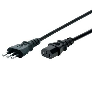 Tecline 35032 Netzanschlusskabel Italien, Stecker an Kaltgerätebuchse, schwarz, 1,8 m