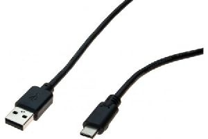 Exertis Connect 532482 USB 2.0 Kabel, USB St. C/ USB St. A, schwarz, 1