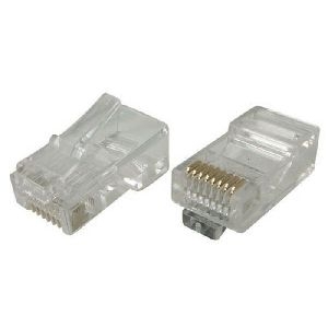 Tecline 996787 Modularstecker für Flachkabel, ungeschirmt, 8P8C (RJ45), VE: 10