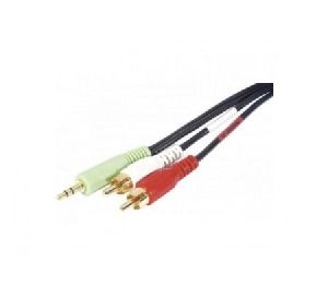 Exertis Connect 108803 Audiokabel, 3,5 mm Stereo Klinkenst./2x Cinch St., 10,0 m