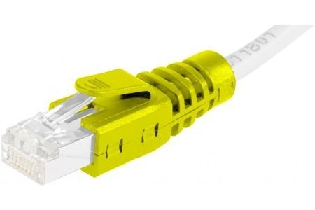 Exertis Connect 253016 Knickschutztülle für RJ45 Stecker, 10 Stück, gelb