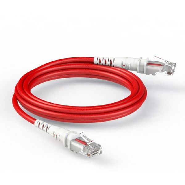 Patchsee TPC-SR-U/0.5 Patchsee ThePATCHCORD RJ45 Patchkabel Cat. 6A, U/UTP, extra dünn, rot, 0,15 m