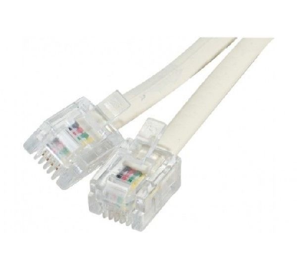 Exertis Connect EXC925600 Telefonkabel, elfenbein, 15,0 m