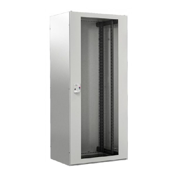 Rittal 7888728 Rittal 19" Netzwerkschrank TX CableNet, zerlegbar, 42 HE, 800 x 800 mm, lichtgrau RAL 7035, Sichttür vorn, Blechtür hinten