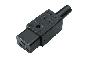 Bachmann 915174 Bachmann Kaltgerätekupplung C19, 16 A, schwarz