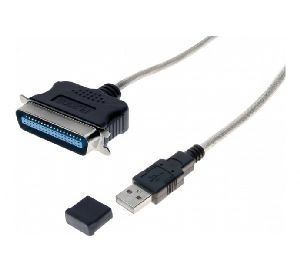 Dacomex 151041 Dacomex USB-Adapterkabel auf parallel, 36pol Centronics-Stecker, 1,80 m
