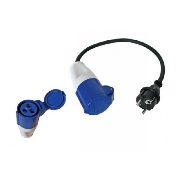 Exertis Connect 809073 Strom Adapter IEC 60309 Buchse an CEE7 Stecker