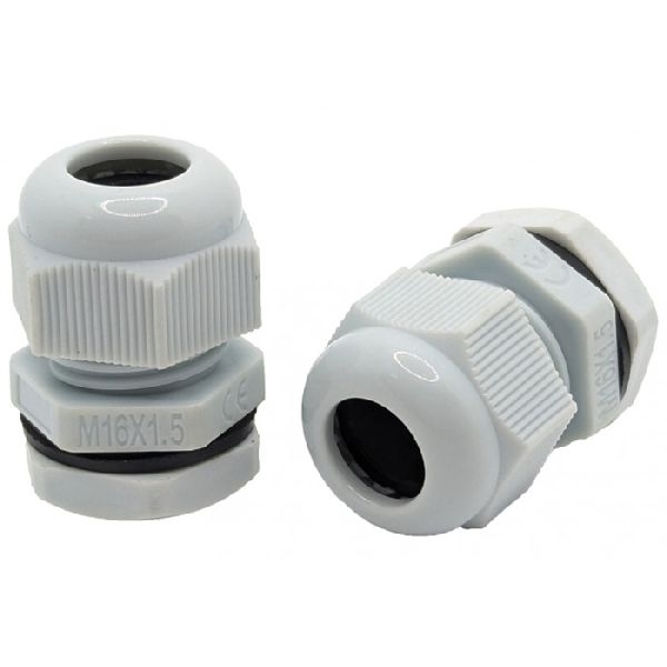 Tecline M16x1.5-GR Tecline Kabelverschraubungen metrisch, IP68, grau, M16 x 1,5 VPE: 10 Stück
