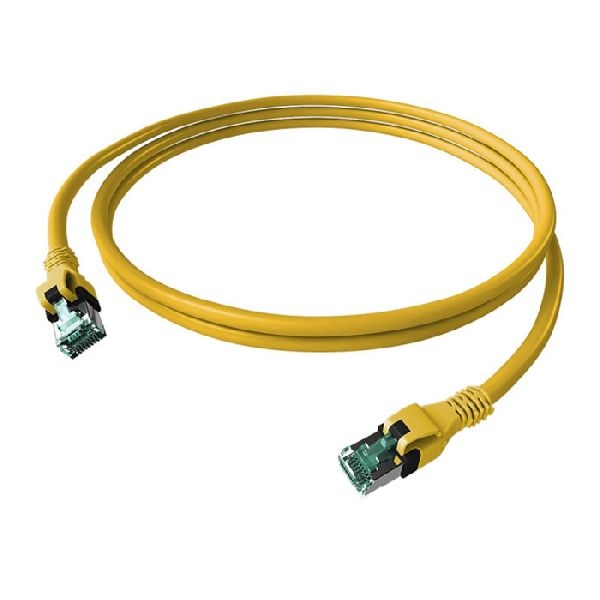 EasyLan CPP1OYAYAY0075 EasyLan DualBoot PushPull Patchkabel Cat.6A (ISO/IEC), S/FTP, gelb, 7,5 m
