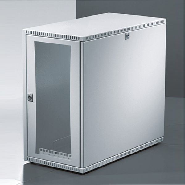 Rittal 7501000 Rittal 19" Tisch- / Wandgehäuse VerticalBox, 5 HE, 550 x 600 mm, hellgrau RAL 7035
