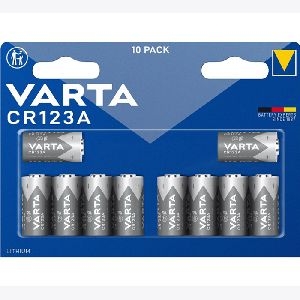 Varta 06205301461 VARTA Batterie, Lithium, CR 123A, 3,0 V, 1430 mAh, 10-er Pack