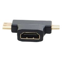 Exertis Connect 129904 HDMI adapter , T-förmig, Mini/micro HDMI Stecke