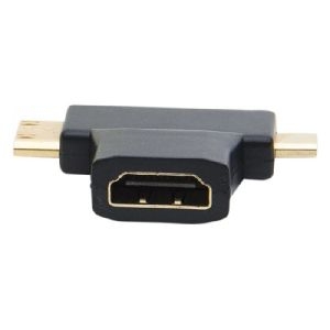 Exertis Connect 129904 HDMI adapter , T-förmig, Mini/micro HDMI Stecker zu HDMI Buchse