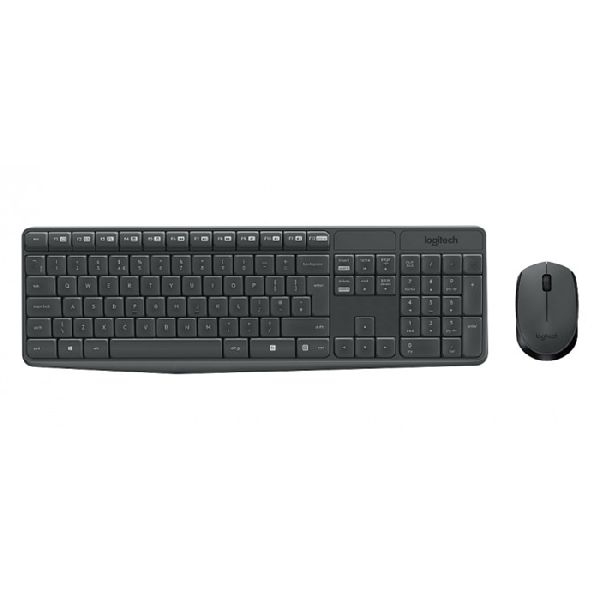Logitech 920-007905 Logitech MK235 Wireless Keyboard und Maus Desktop, schwarz