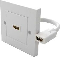 S-Conn 17000397 HDMI Anschlussdose, 1-fach, Unterputz, reinweiß