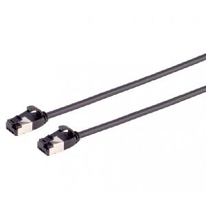 Flexline FL31-47015 Flexline Patchkabel Cat. 8.1, U/FTP, extra dünn, TPE, halogenfrei, schwarz, 0,5 m