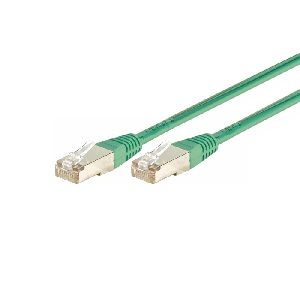 Dexlan 859545 Dexlan Patchkabel Cat. 6A, F/UTP, grün, 0,15 m