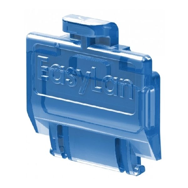 EasyLan CKZMSKBL EasyLan preLink / fixLink Staubschutzklappe blau (transparent), 50 Stück
