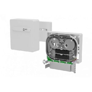 MetzConnect 1501597G04HC Metz Connect FTTH Hausübergabepunkt OpDAT APL, 4x LC Duplex/APC 8° (OS2), 8 Pigtails, reinweiß RAL 9010