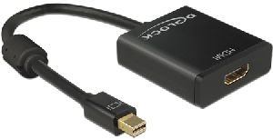 Delock 62611 DeLOCK Adapterkabel mini DisplayPort 1.2 Stecker > HDMI Buchse schwarz 4K Aktiv