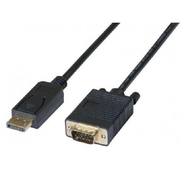 Exertis Connect 128214 DisplayPort 1.1 auf VGA Adapterkabel, DisplayPort St. / VGA St., 3,0 m, schwarz
