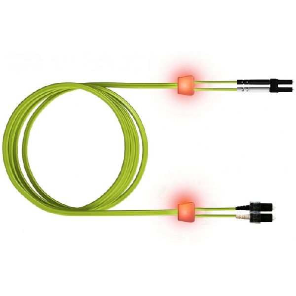 EasyLan LSD52100050 EasyLan LWL Duplex LED-Patchkabel OM5, 50/125 µm, LC/SC, limettengrün, 5,0 m