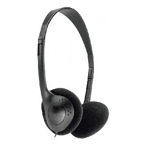 Exertis Connect 59204 Stereo Headset, schwarz, Klinkenstecker 3.5 mm, (5,0 m Kabel)