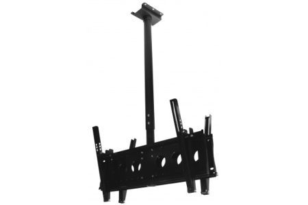 Aavara D9250 + 2x EF6540 Aavara Deckenhalterung D9250 + 2x EF6540, für 2 Flachbildschirme 81 - 152 cm (32" - 60"), bis je 60 kg, schwarz