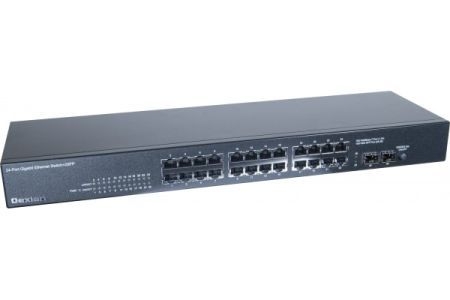 Dexlan 891026 Dexlan Gigabit Switch, 24 Port, + 2 Port SFP, 19 Zoll