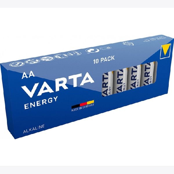 Varta 4106229410 VARTA Batterie Alkaline, Mignon, AA, LR06, 1,5 V, Schachtel (10-er Pack)
